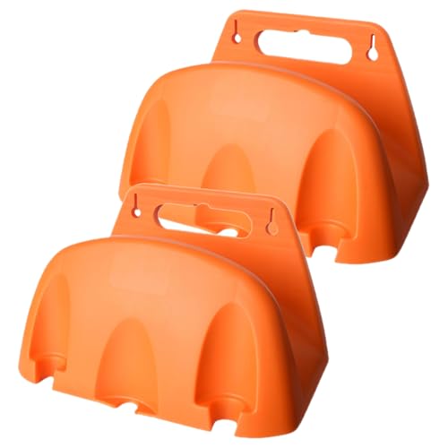 BESTonZON 2 Stück Robuster Schlauchhalter Wandmontage Langlebiger Gartenschlauchhalter für Außenbereich Platzsparender Wasser-schlauchaufbewahrungshalter Einfache Installation für Garten und