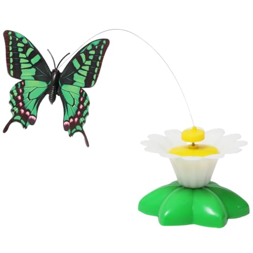 CAT Interactive Toys Interactive Toys für Katzen Automatischer Kätzchen -Übungs -Teaser - Elektrischer Bird Schmetterlings necken Katzenspielzeug 360 rotierender Kätzchen Teaser für Lungenhöfe H