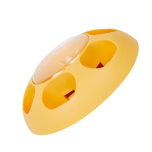 Toyvian Automatischer Haustier Futterspender mit Großer Kapazität Druckbetätigter Snackspender für Katzen Hunde Mehrkammeriger Futterautomat Leicht zu Reinigen Stabiler Stand für