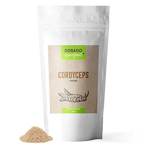 Cordyceps sinensis Pulver aus 10 1 Extrakt CS4-100 g hochkonzentriert frei von Zusatzstoffen - Dorado Superfoods