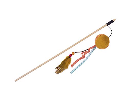 Nobby Plüschkugel Catnip orange Stab 40 cm Band 95 cm 1 Stück