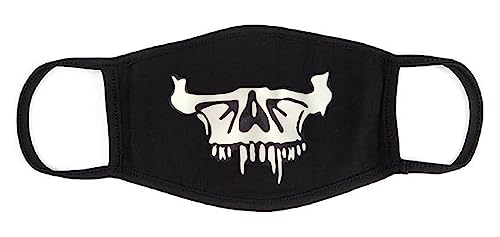 Lovelegis Mundschutz Staubschutz Stoff waschbar Mode Druck Design Modeaccessoires Mundabdeckung Geschenkidee Totenkopf Modell 61