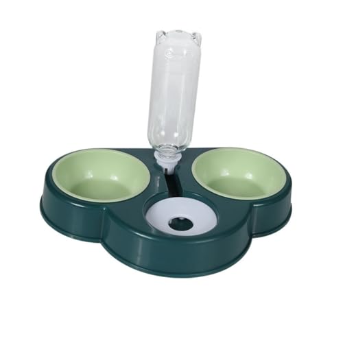 FOMIYES Automatischer Futternapf Mit Abnehmbarer Transparenter Flasche Für Hunde Und Katzen Wasserspender Für Haustiere Dreifach Verwendbarer Futterautomat