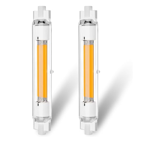 Hsientpe R7S LED 118mm Dimmbar 30W LED Lampe ersetzt 300W Halogen Naturweiß 4500K 3000 Lumen 360 Strahlwinkel kein Flackern Sofort 100% Helligkeit für Stehleuchten Deckenstrahler 2pcs