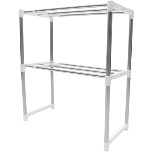 ABOOFAN Stufiges Ausziehbares Schuhregal aus Rostfreiem Stahl Platzsparender Schuhorganizer für Flur und Eingangsbereich Robuster Schuhaufbewahrungsständer mit Großem Stauraum Stabil und