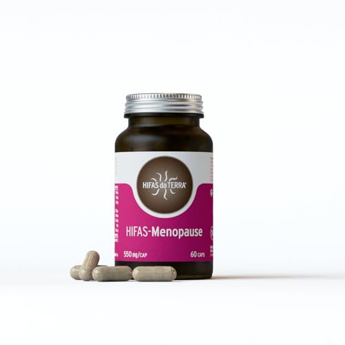 HIFAS DA TERRA - HIFAS-Menopause Reine Extrakte von Reishi Löwenmähnenextrakt und Cordyceps - Pilzextrakt - 60 Kapseln