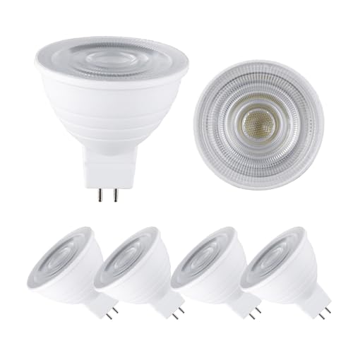 BVCL Dimmbare LED-Lampe GU5.3 MR16 7 W entspricht 50 W Halogen 230 V 650 lm Abstrahlwinkel 120 5er-Pack Natural white 4000k