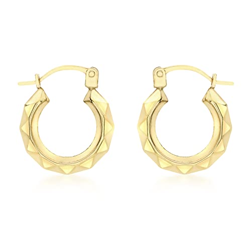 CARISSIMA Damen-Ohrringe 9 Karat gelb Gold Small Harlequin Creole - 1.53.7319