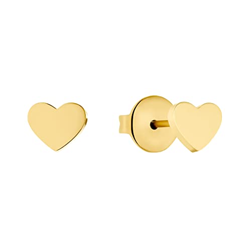  Ohrringe MÃ¤dchen Ohrstecker Herz Edelstahl Gold Kommt in Schmuck Geschenk Box 2033363