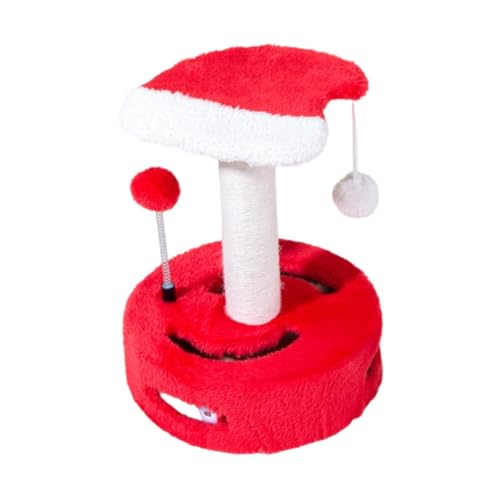Fonowx Weihnachts Katzenkratzbaum Katzenbaum Praktisches Lustiges Interaktives Katzenspielzeug