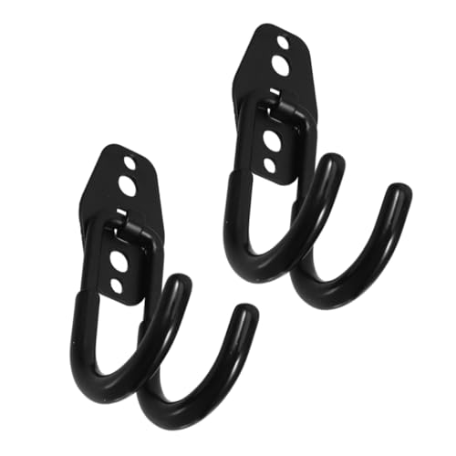 HOODANCOS 2 Stück Metall Gartenschlauchhalter Wandmontage Robuster Schlauchhaken aus Kohlenstoffstahl Vielseitiger Organizer für Garten Garage und Werkzeuge