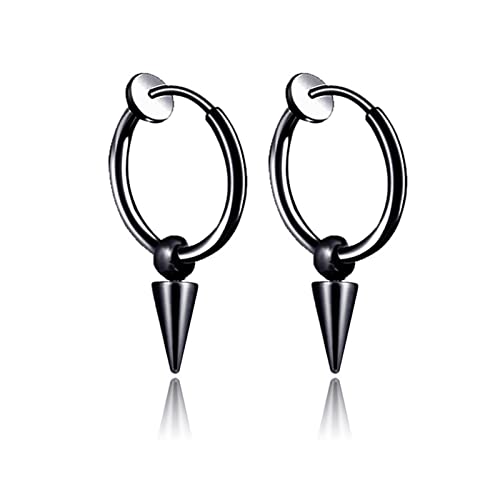  Chirurgenstahl Damen Schwarz Hängend Modern Kegelanhänger Clip Herren Cool