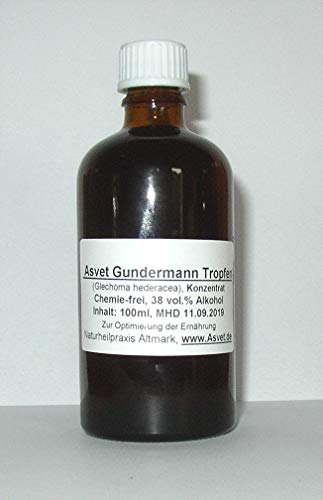 100ml Gundermann Tinktur Gundelrebe Tropfen Zubereitung ohne Chemie handgemacht 100% und natürlich