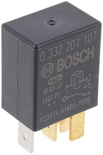 Bosch 0332201107 Micro-Relais 12V 30A IP5K4 Betriebstemperatur von -40 bis 100 Wechselrelais 5 Pin Relais