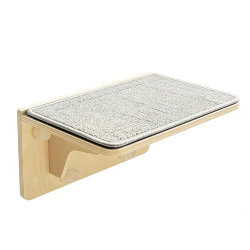 Katzen Fensterplatz Für Innen - Möbel Liegesitz mit Saugnapf - Katzen Kletterwand Als Sitzplatz - für Zuhause Wohnung Wohnzimmer Schlafzimmer Penthouse sowie Dachgeschoss