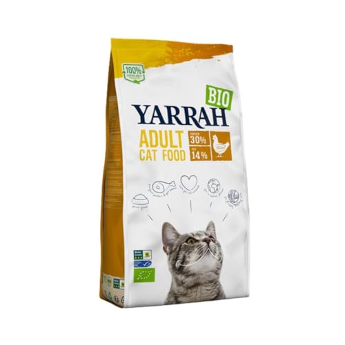 Yarrah Bio Katzentrockenfutter Huhn ohne Zuckerzusatz 800g