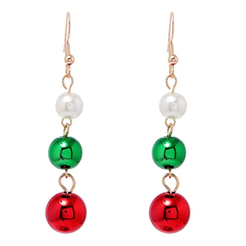 TianWlio Weihnachtsbaum Glocke Weihnachten kreative Urlaub Party Schmuck Frauen Statement Ohrstecker Ohrschmuck I One Size