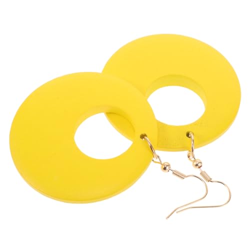 Beaupretty Geometrische Baumelnde Ohrringe Für Damen Leichte Retro-creolen Aus Holz Große Tropfenohrringe Für Verschiedene Anlässe