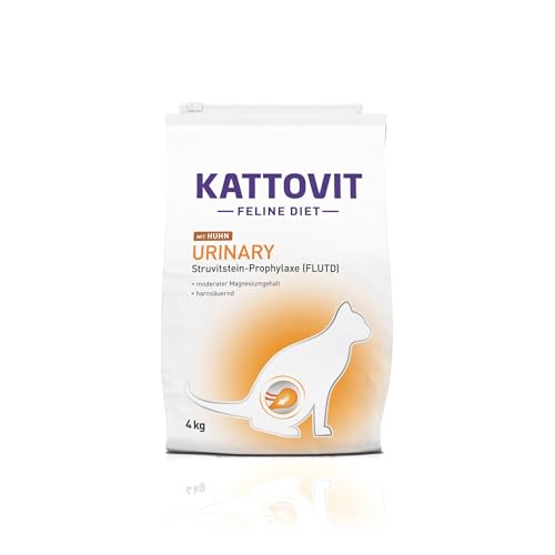 KATTOVIT   Urinary Trockenfutter für Katzentrockenfutter für ausgewachsene mit Harnwegserkrankungen. Diätfutter als Alleinfuttermittel 4kg Huhn