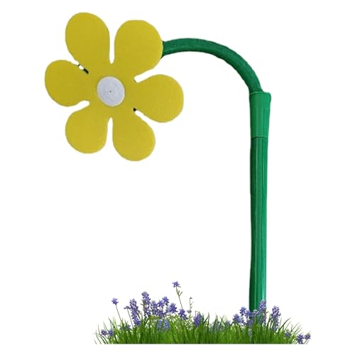 LoKori Tanzende Daisy Wasser Kunststoff Tanzende Blumen Blumen mit 3 4  und 1 2  Adaptern Bewässerung Werkzeug Yellow