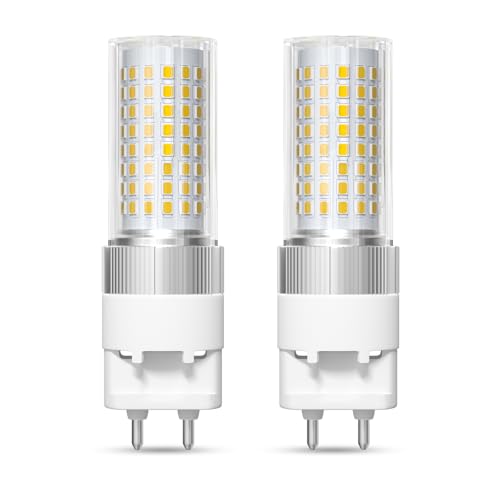 BrightWish 2 Stück G12 LED Maislampe Birne 16W LED Glühbirne Äquivalent 150W Kaltweiß 6000K 1600 Lumen Bi-Pin Corn Bulb 360 Abstrahlwinkel AC85-265V