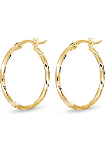 CHRIST Damen-Creolen 375er Gelbgold One Size 88578163