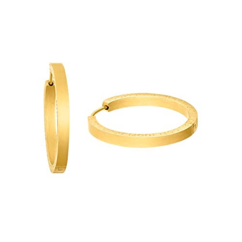  Edelstahl Ohrschmuck 3 cm Gold Kommt in Schmuck Geschenk Box 2035898
