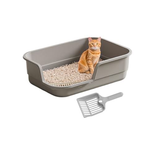 Katzenklo - Hohe Seiten Niedriger Einstieg Hochwandige Katzentoilette Für Katzen Für Geruchskontrolle Reinigung Kätzchen Senioren Haustiere Wohnung Haushalt Hotel Balkon