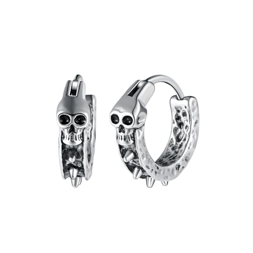 Yumilok Vintage Punk Schädel Schädelkopf Spitze Halloween für Piercing