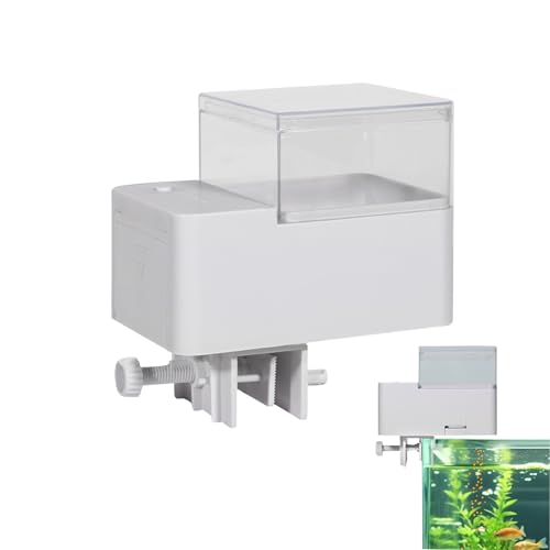 Nbbwwu Automatischer Fischfütterer Für Aquarien Fischfutterautomat Mit Zeitschaltuhr Für Urlaub Tägliche Fütterung Aquarium-Zubehör Für Zuhause Schildkröten Hamster Süß- Und Salzwasser