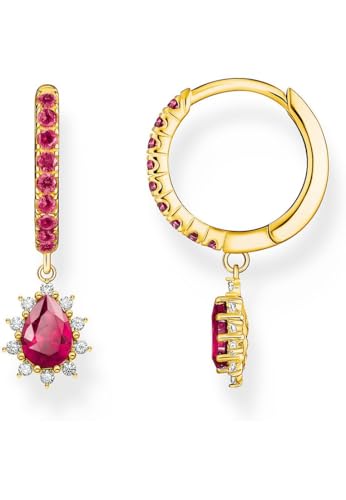  Damen Creolen 925er Silber Zirkonia One Size 89200313