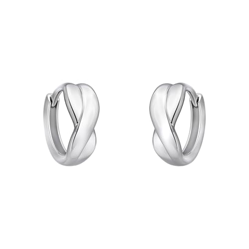 SOFIA MILANI - Damen Ohrringe 925 Silber - Creolen Klein Dünn Geschwungen - 20796