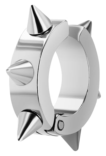 Akzent Wasserfeste Edelstahl Ohrringe Creolen in Silber für Damen 100% Wasserfest Hautverträglich