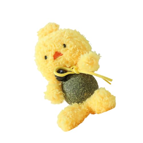 Arroopu Katzenminze Spielzeug Für Wohnungskatzen Plüschtier Katzenminze Leckbälle Für Katzen Sinnesanregung Zahnreinigung Erkundung Spielzeit Kätzchen Spielspaß Bewegung Beschäftigung Für