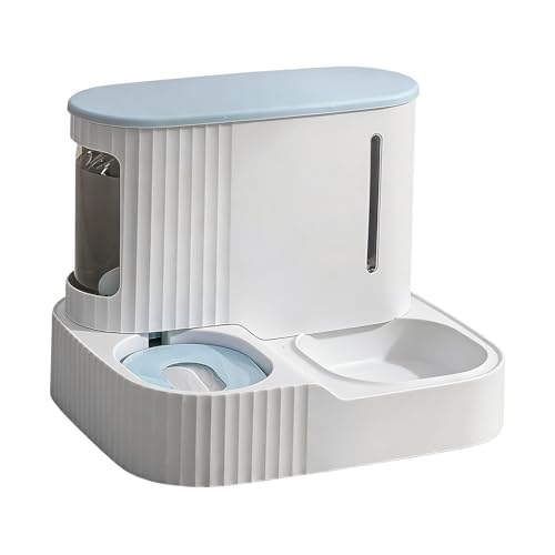 Katzen Trinkwasser- Und Futterspender 2 In 1 Kombination Für Welpen Futterautomat Und Wasserspender 3 Liter Abnehmbarer Automatischer Katzenfutterspender Für Kätzchen Welpen Zuhause Unterwegs