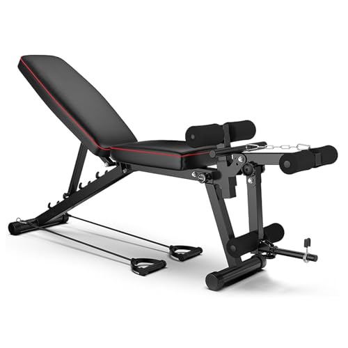 Weyot Beinstrecker Bauchtrainerägbank Sit Up 5 Fach Verstellbarer RückenlehneBlack 48 118 111CM