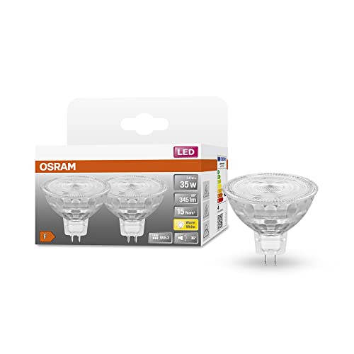 OSRAM Star Reflektor Lampe fÃ¼r GU5.3 Sockel klares Glas WarmweiÃŸ 2700K 345 Lumen Ersatz fÃ¼r herkÃ¶mmliche 35W Leuchtmittel nicht Double Pack