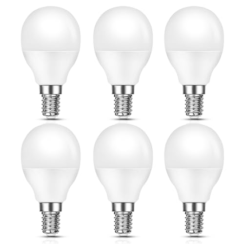 Flaspar LED Lampe E14 G45 9W Ersetzt 80W Glühlampen Warmweiß 3000K Golf Leuchtmittel LED Birne 850 Lumen CRI 80 Nicht Dimmbar Energiesparlampe 6 Stück