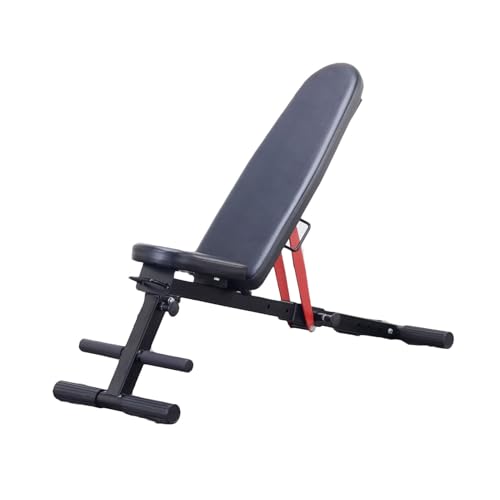 Verstellbare Hantelbank 6-in-1 Faltbare Trainingsbank 7-fach Verstellbarer Rückenlehnenwinkel Sit-Up-Krafttraining Mit Neigungswinkel 400 Kg Tragfähigkeit
