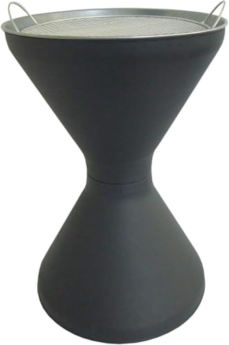 Diabolo Standaschenbecher in Anthrazit mit verzinktem Metallgitter inklusive Sand. 600 400 mm