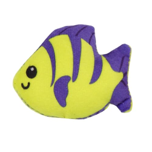 Katzenfischspielzeug   Weiches Fischförmiges Plüsch Katzenspielzeug Kätzchen Spielspielzeug Tropischer Fisch Kuschelkatzenspielzeug Bequemes Katzenfisch Stofftier Entzückendes Anti Biss