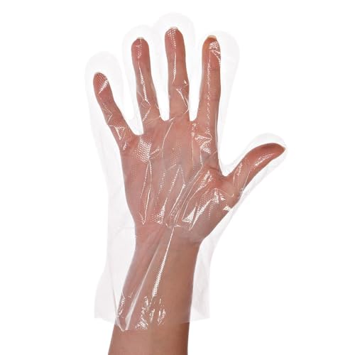 100 Stück Hygonorm HDPE-Handschuhe Polyclassic Strong geblockt transparent 9 L L 29cm Karton Einweghandschuhe Einmalhandschuhe Transparenthandschuhe Tankstellehandschuhe Küchehandschuhe