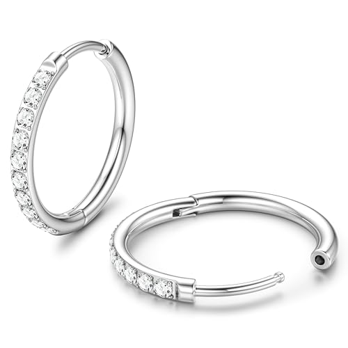 JeweBella G23 Kinder Medizinische Hypoallergen Helix Knorpel Ohr Klein 8 10 12 14mm