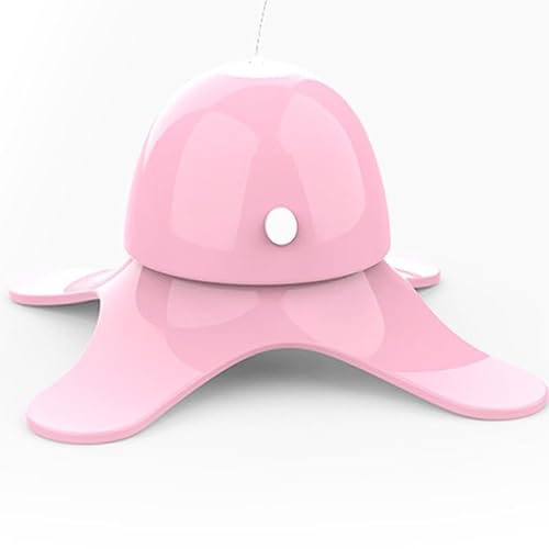 Gugxiom Automatisches Schmetterlings-Katzenspielzeug Interaktives um 360 Grad Drehbares Spielzeug für Katzen Kätzchen Stabiler Flug für Glückliche Katzen PINK