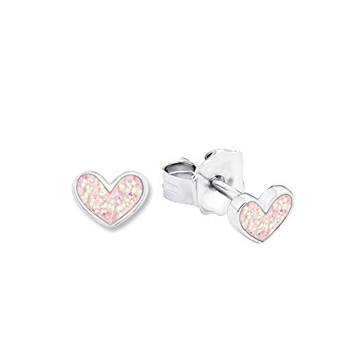 Prinzessin Lillifee Ohrstecker 925 Sterling Mädchen Kinder Ohrschmuck 0 4 cm Rosa Herz Kommt in Schmuck Geschenk Box 9048885