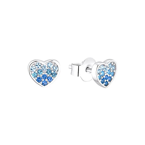 s.Oliver Ohrstecker 925 Sterling Mädchen Kinder Ohrschmuck mit Schmuckstein Kommt in Schmuck Geschenk Box