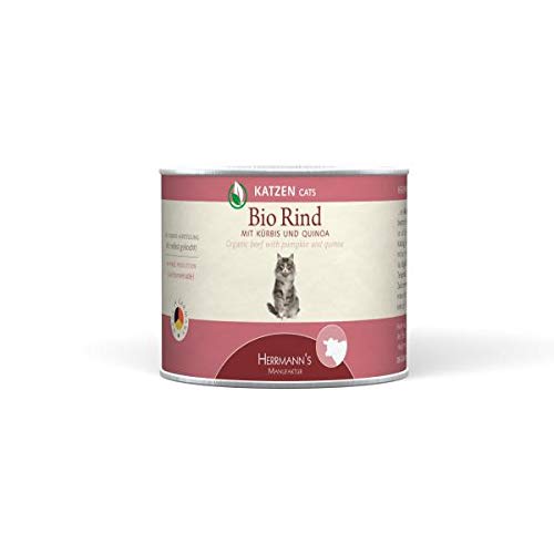 Herrmanns Katzenfutter Dose Bio Rind 200g Menge je Bestelleinheit