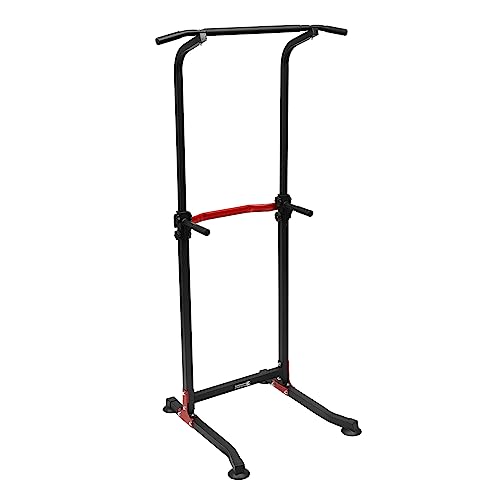 KANBCNG Klimmzugstange Freistehend Power Tower Calisthenics Equipment Rückentrainer Verstellbar Klimmzug Dip Station Zuhause Fitnessstudio Dip Station Höhenverstellbar Übung Euipment