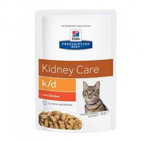 HILL S PRESCRIPTION DIET Bag Cat K D-Nassfutter Katze Huhn Diäten