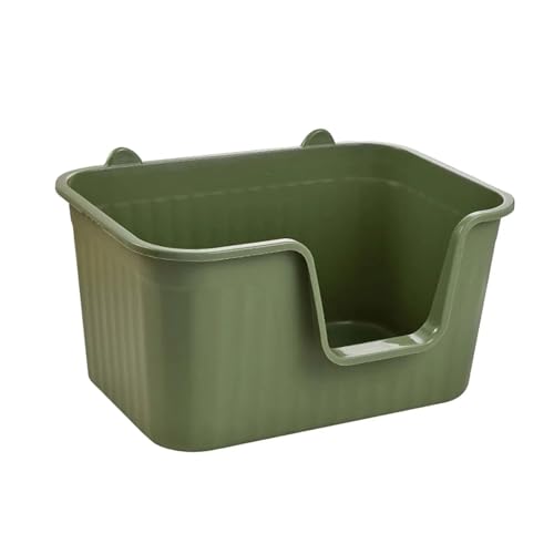 für mehrere Katzen Geruchskontrolle Schlanke und funktionale Katzentoilette pflegeleicht und stilvolles Design Green Large